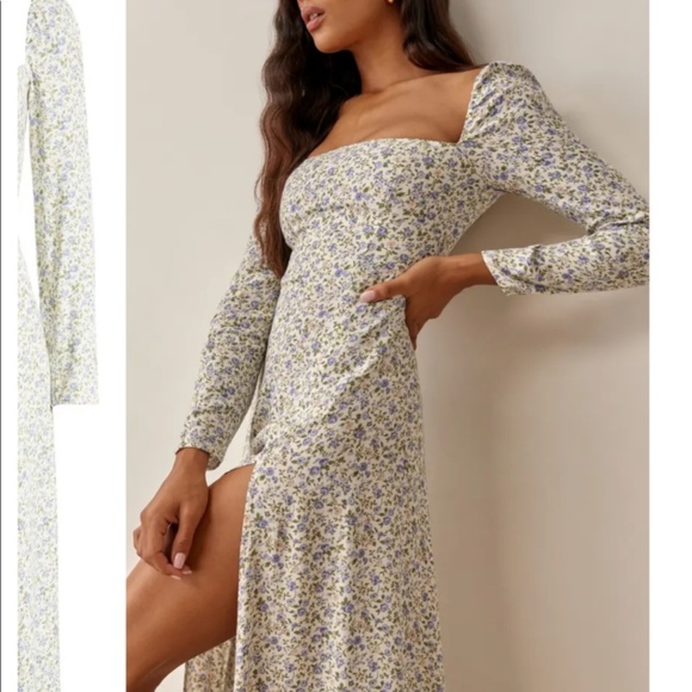 Reformation Sigmund Dress Pixie💜 - Picture 3 of 6